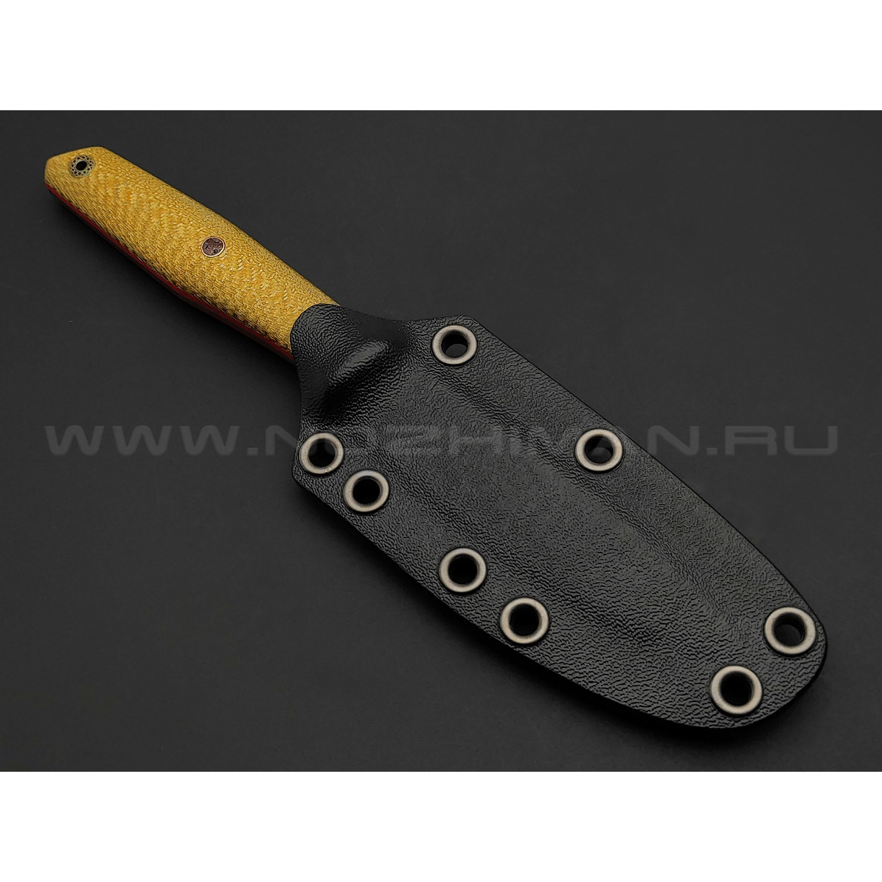 Богдан Гоготов нож NBG-25 сталь M390, рукоять Carbon Golden Twill