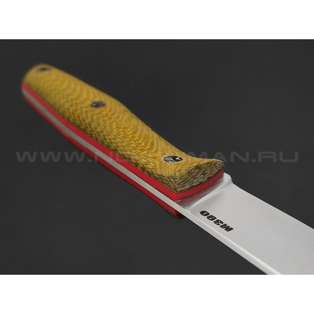 Богдан Гоготов нож NBG-25 сталь M390, рукоять Carbon Golden Twill