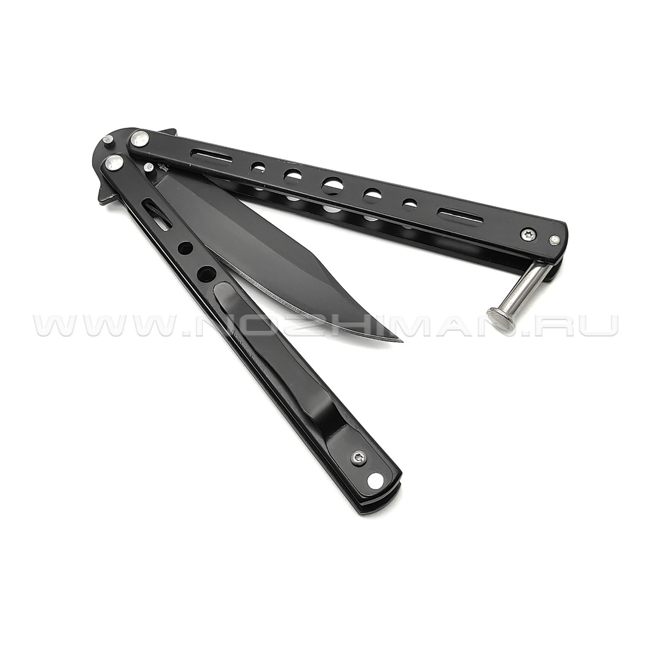 Нож балисонг "Rest" black B-130 сталь 440, рукоять Stainless steel (Ножемир)