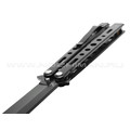 Нож балисонг "Rest" black B-130 сталь 440, рукоять Stainless steel (Ножемир)