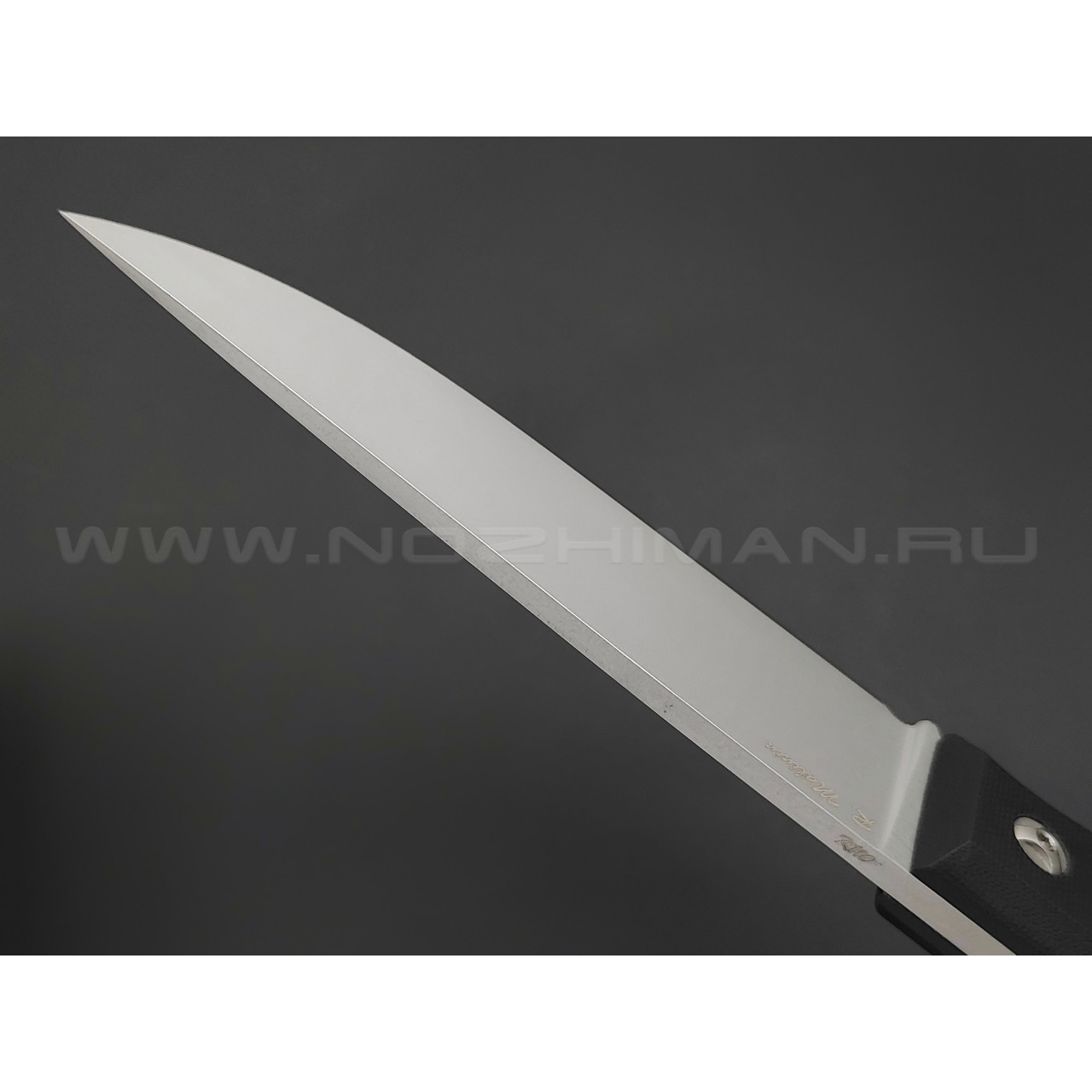 Роман Малинин нож "Азимут" сталь K110 bead-blast, рукоять G10 black