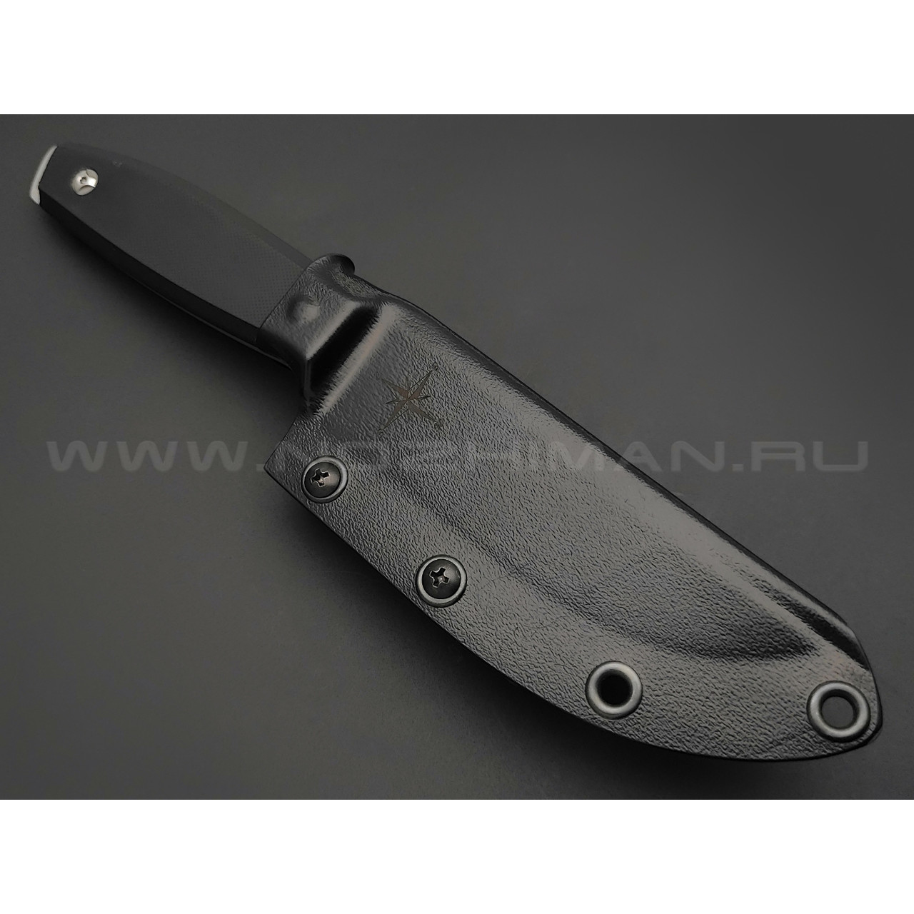 Роман Малинин нож "Азимут" сталь K110 bead-blast, рукоять G10 black