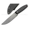Роман Малинин нож "Азимут" сталь K110 блэквош, рукоять G10 black