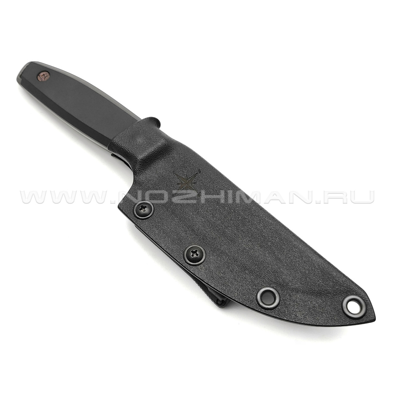 Роман Малинин нож "Азимут" сталь K110 блэквош, рукоять G10 black
