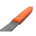 Роман Малинин нож "Азимут" сталь K110 блэквош, рукоять G10 orange