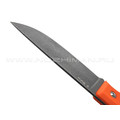 Роман Малинин нож "Азимут" сталь K110 блэквош, рукоять G10 orange