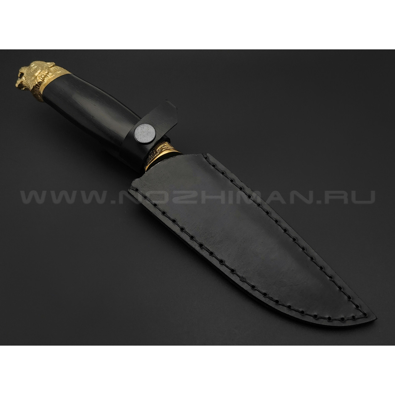 Kizlyar knife нож Тигр сталь Х12МФ, рукоять граб, латунь