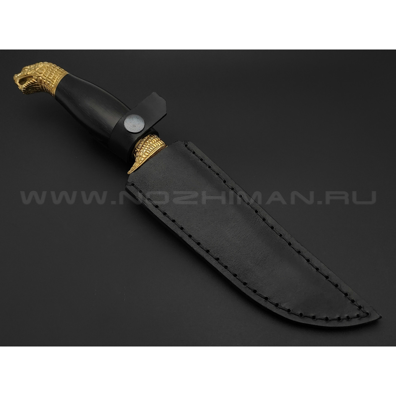 Kizlyar knife нож Гюрза сталь Х12МФ, рукоять граб, латунь