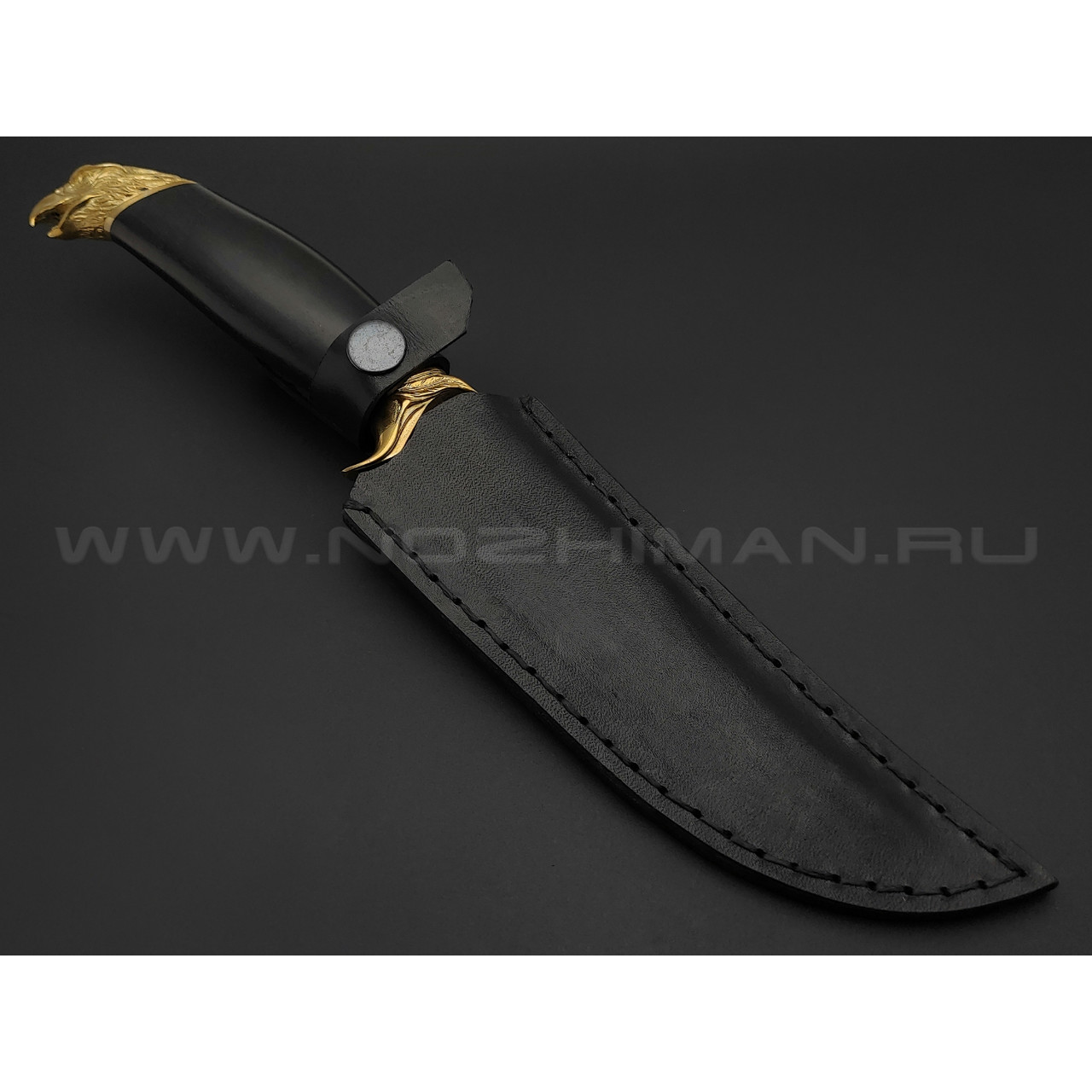 Kizlyar knife нож Орёл сталь Х12МФ, рукоять граб, латунь