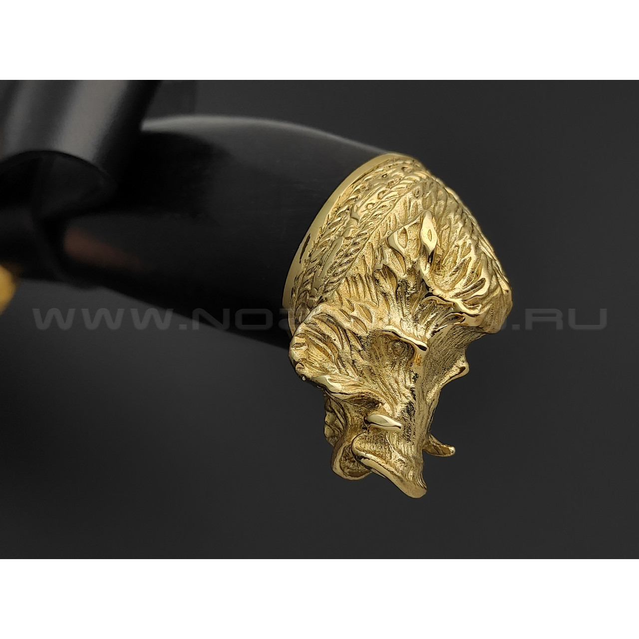 Kizlyar knife нож Кабан сталь Х12МФ, рукоять граб, латунь
