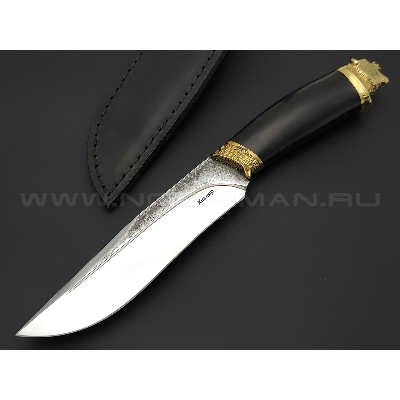 Kizlyar knife нож Шатун сталь Х12МФ, рукоять граб, латунь