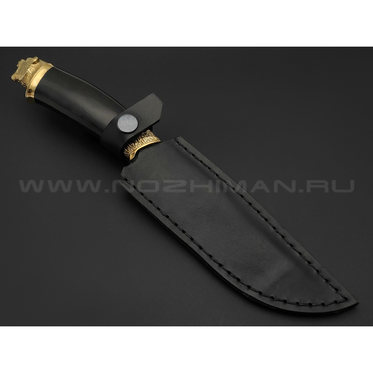Kizlyar knife нож Шатун сталь Х12МФ, рукоять граб, латунь