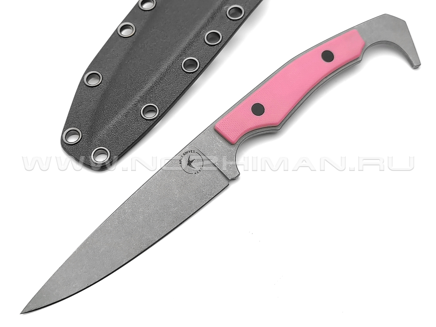 Apus Knives нож Trigger сталь N690, рукоять G10 pink