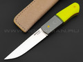 Нож Burlax Fin BX0041 сталь N690, рукоять G10 grey & yellow