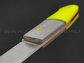 Нож Burlax Fin BX0041 сталь N690, рукоять G10 grey & yellow