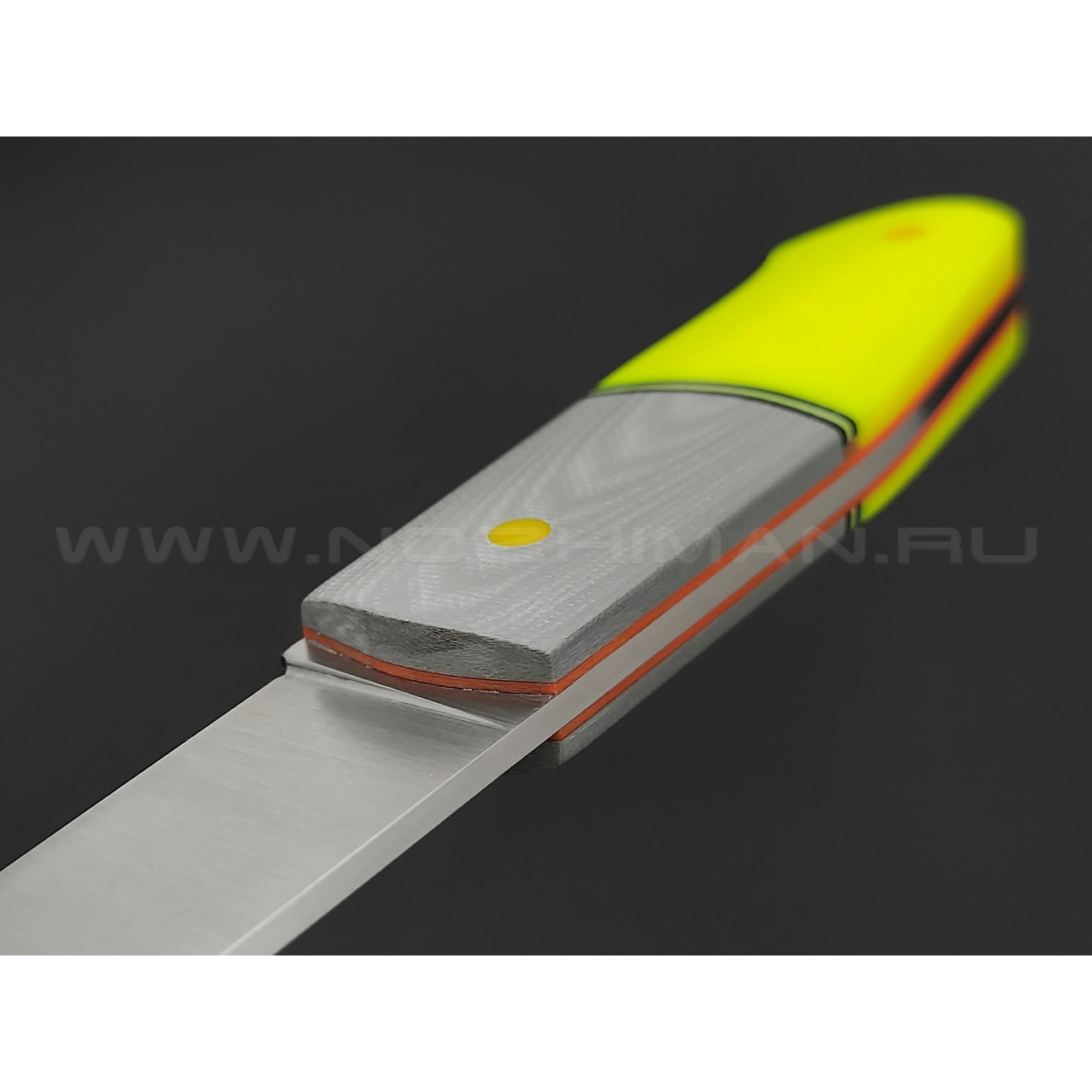 Нож Burlax Fin BX0041 сталь N690, рукоять G10 grey & yellow