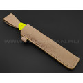 Нож Burlax Fin BX0041 сталь N690, рукоять G10 grey & yellow