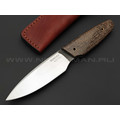Нож Burlax BX0042 сталь Aus10Co, рукоять коричневая джутовая микарта