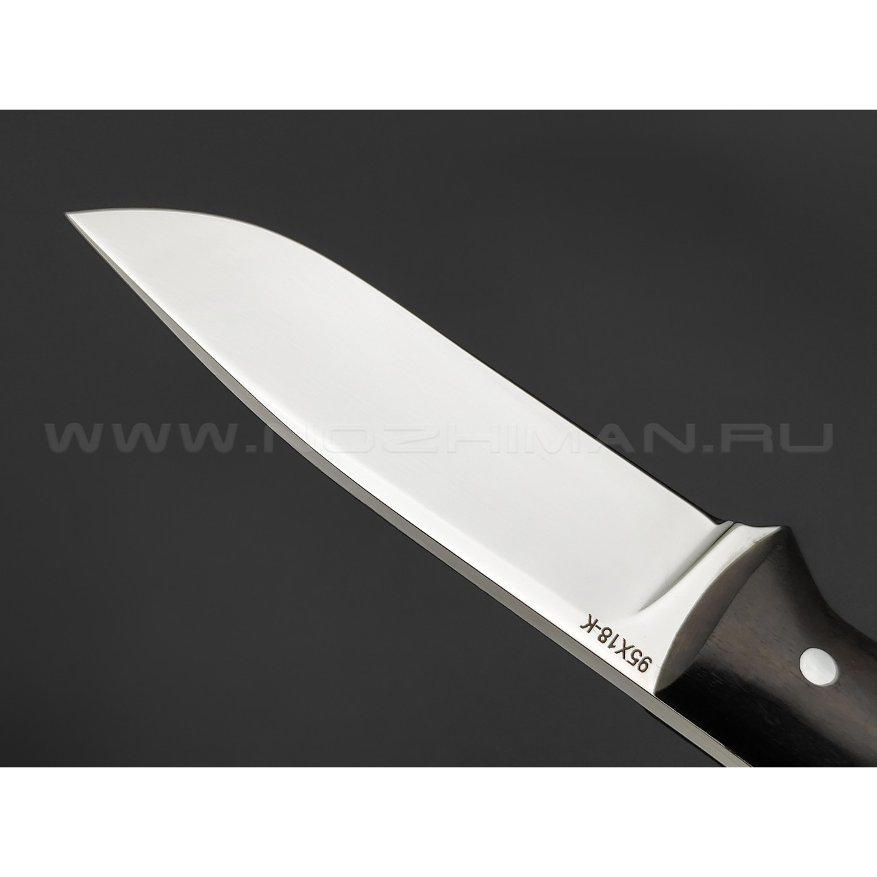Нож "Енот-5" сталь 95Х18, рукоять дерево граб (Титов & Солдатова)