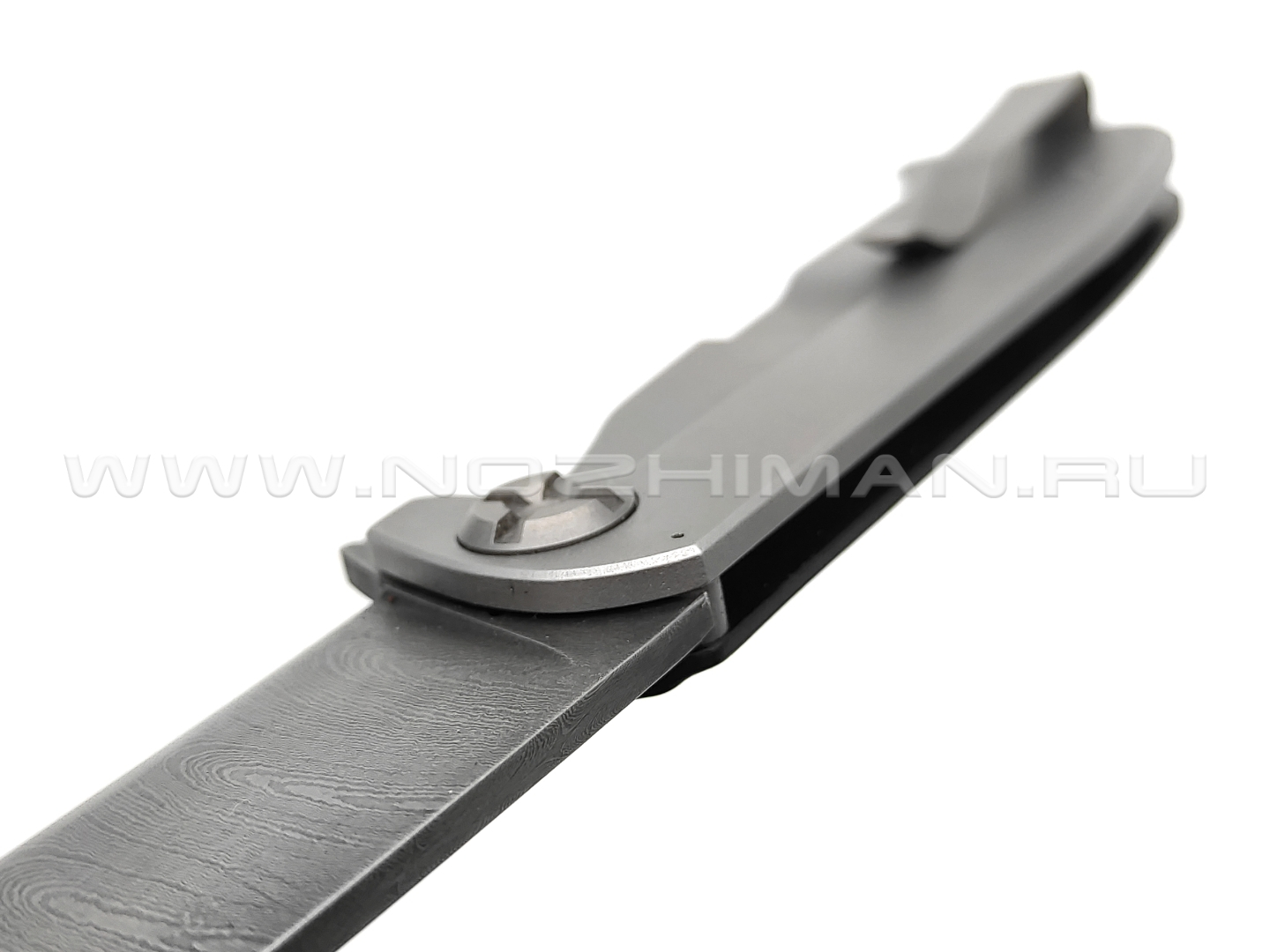 Saro нож Чиж дамасская сталь, рукоять G10 black