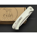 Saro нож Чиж Плюс, сталь K110, рукоять G10 white