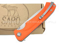 Saro нож Чиж Плюс, сталь K110, рукоять G10 orange