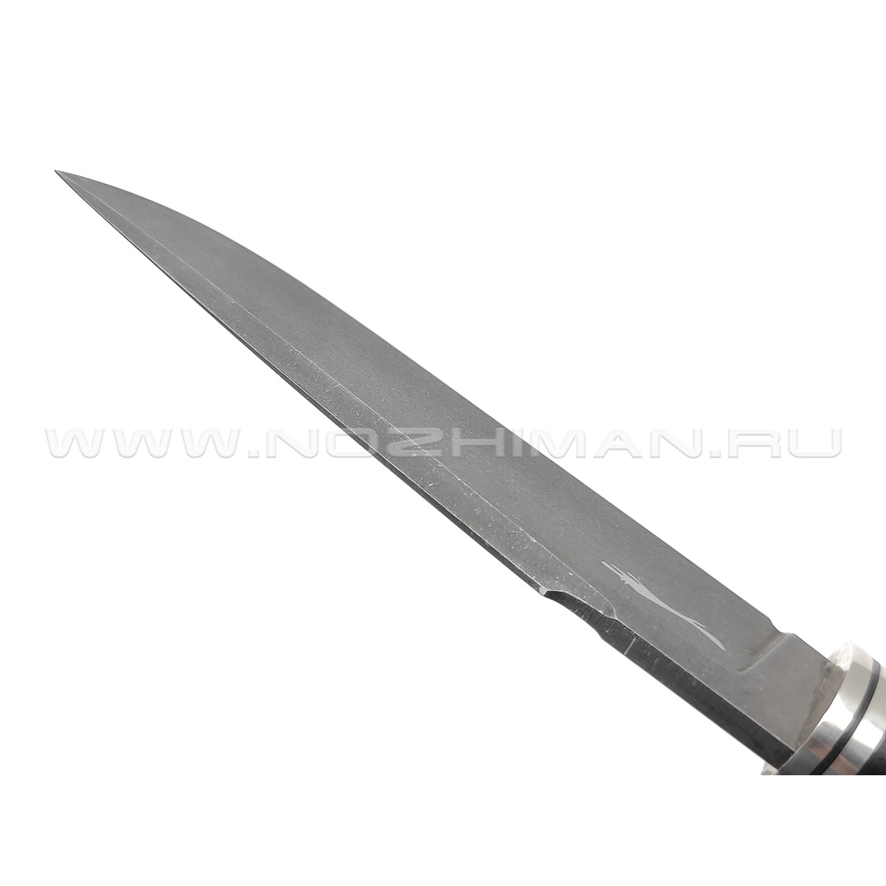 Волчий Век нож Слон Mod. сталь D2 WA блэквош, рукоять G10, нейзильбер
