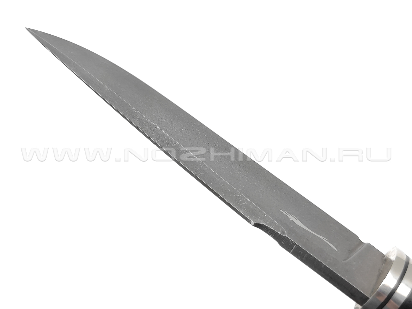 Волчий Век нож Слон Mod. сталь D2 WA blackwash, рукоять G10, нейзильбер