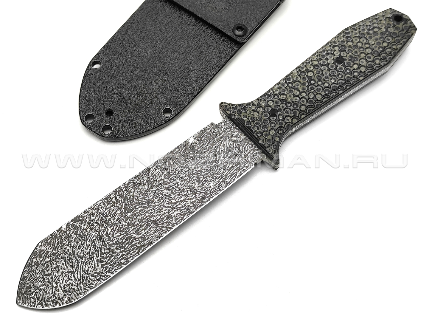 Волчий Век нож Lancette сталь 95х18 WA, рукоять G10 black & green