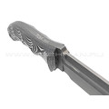 Волчий Век нож Команданте Tactical Edition сталь PGK WA блэквош, рукоять G10 black & white