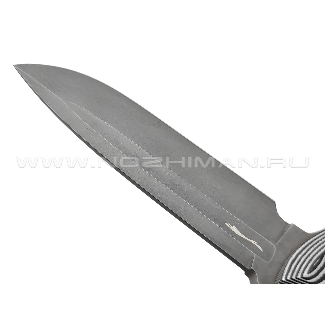 Волчий Век нож Команданте Tactical Edition сталь PGK WA блэквош, рукоять G10 black & white