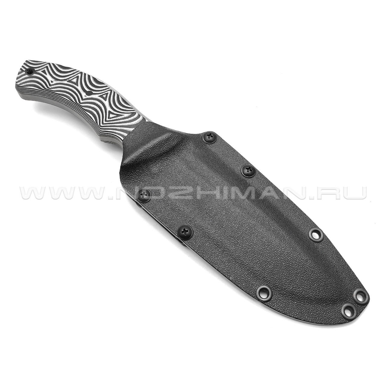 Волчий Век нож Команданте Tactical Edition сталь PGK WA блэквош, рукоять G10 black & white