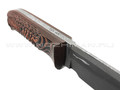 Волчий Век нож Пахарь Tactical Edition сталь PGK WA blackwash, рукоять G10 black & orange