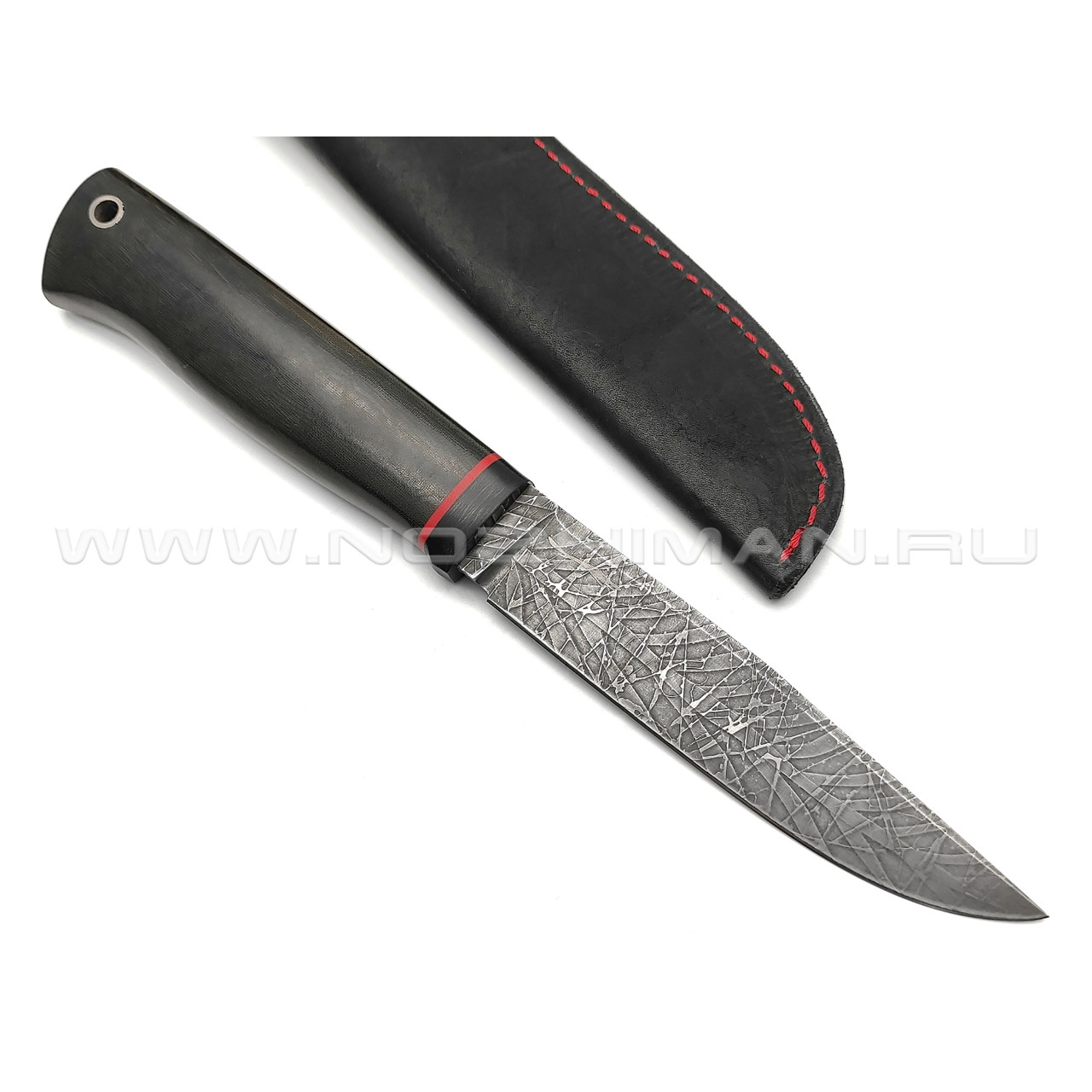 Волчий Век нож Слон Custom сталь PGK WA художественное травление, рукоять микарта