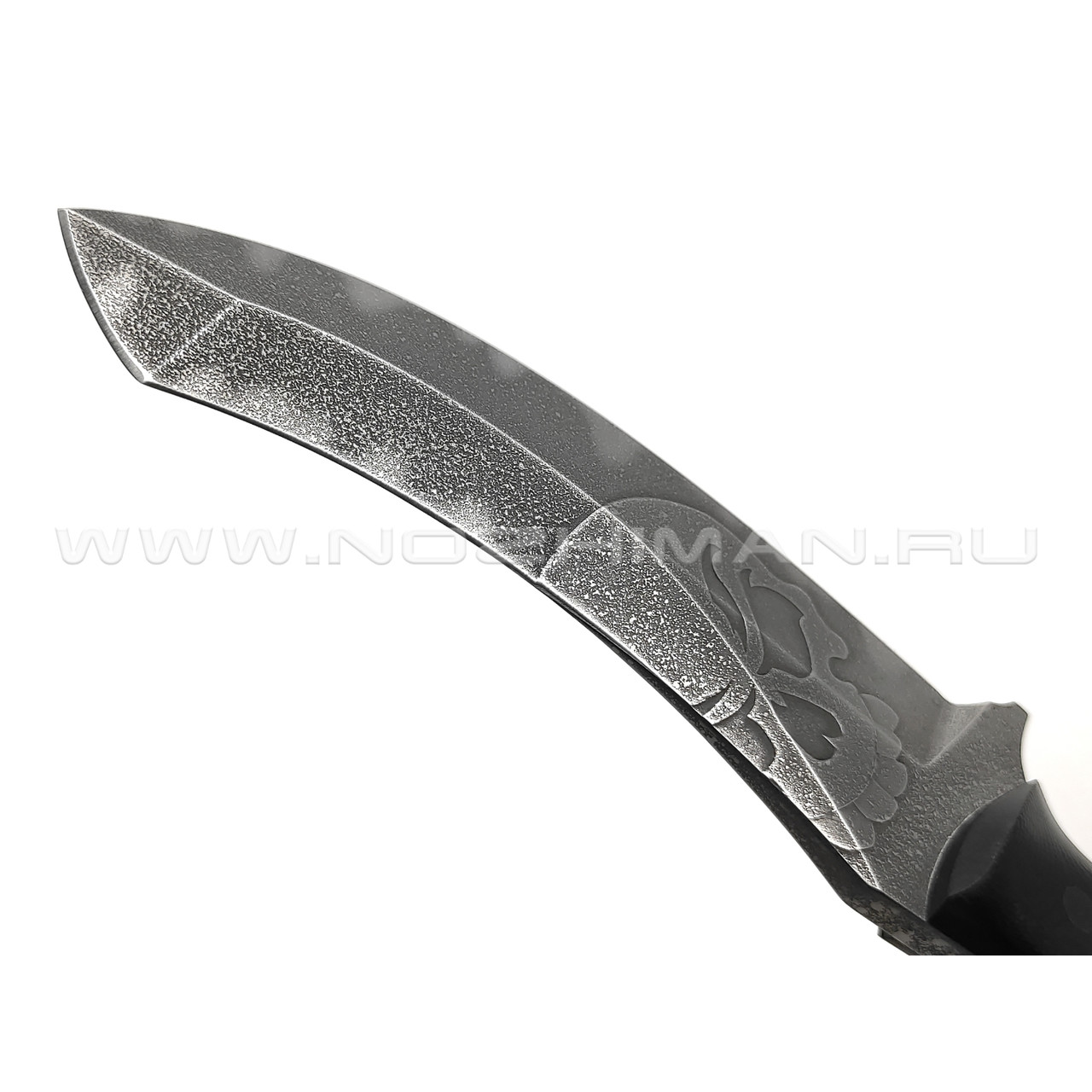 Волчий Век нож Кондрат 12 Skull Custom сталь PGK WA, рукоять G10 black & red