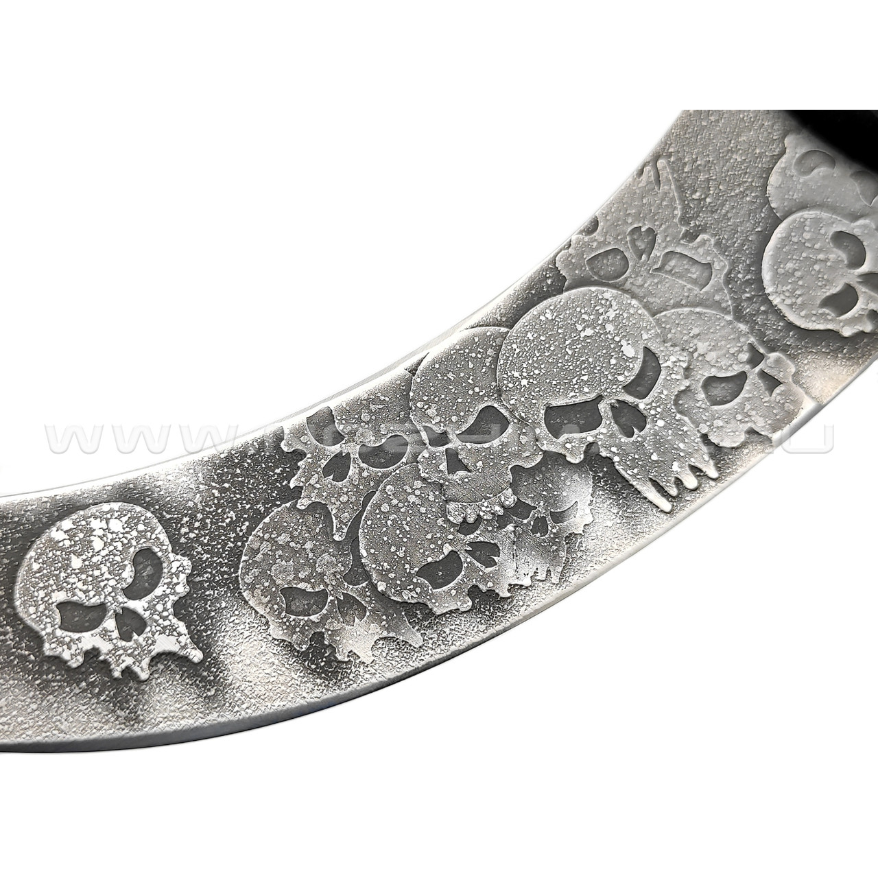 Волчий Век нож Кондрат 12 Skull Custom сталь PGK WA, рукоять G10 black & red