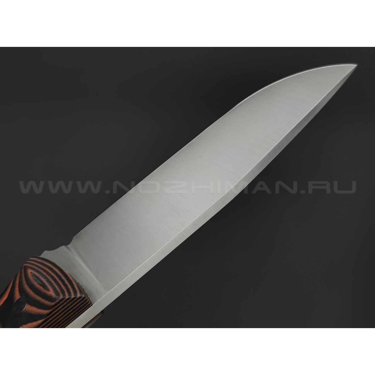 Волчий Век нож Ямской сталь 95Х18 WA сатин, рукоять G10 black & orange