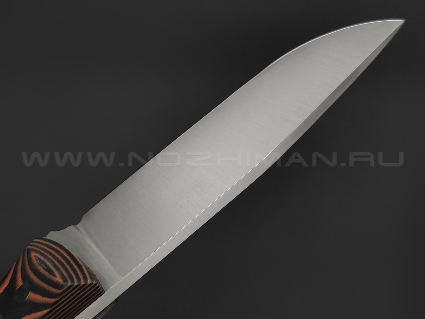 Волчий Век нож Ямской сталь 95Х18 WA сатин, рукоять G10 black & orange