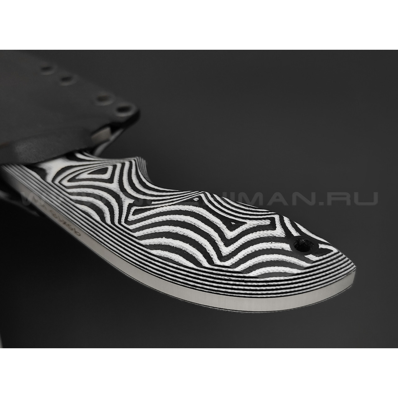 Волчий Век нож Кондрат 12 сталь 95х18 WA, рукоять G10 black & white
