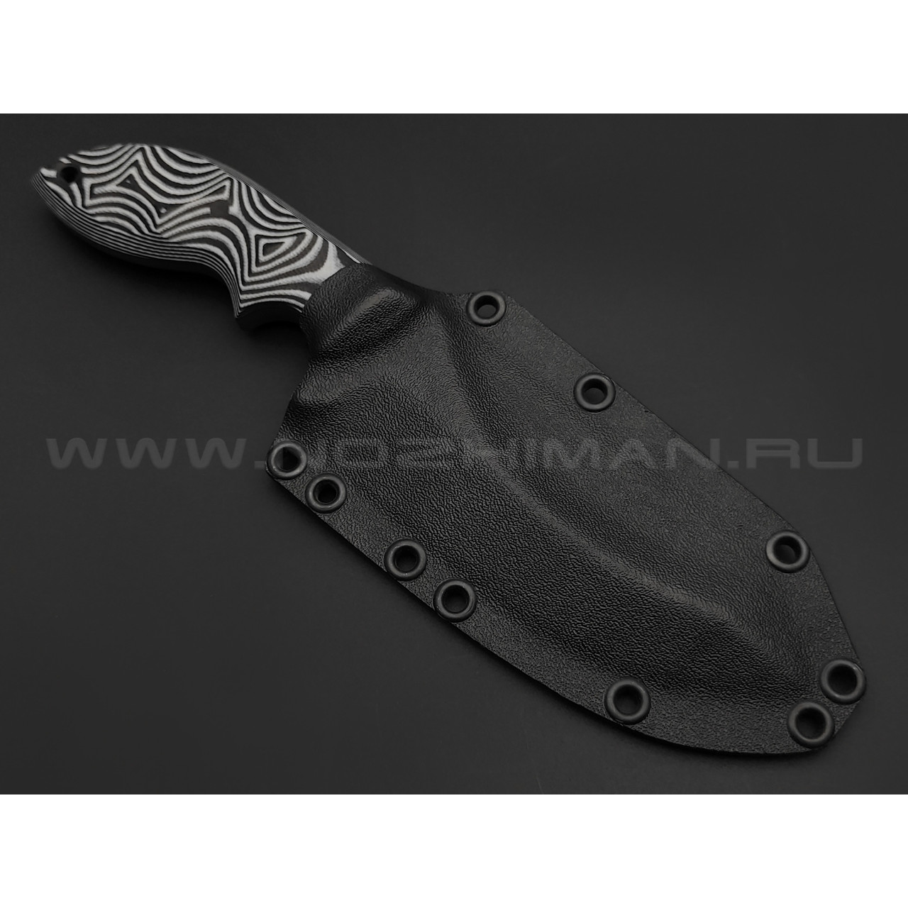 Волчий Век нож Кондрат 12 сталь 95х18 WA, рукоять G10 black & white