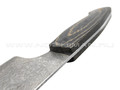 Кухонный шеф нож Burlax BX0092 сталь Дамаск VG10, рукоять карбон с латунной сеткой