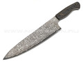 Кухонный шеф нож Burlax BX0092 сталь Дамаск VG10, рукоять карбон с латунной сеткой