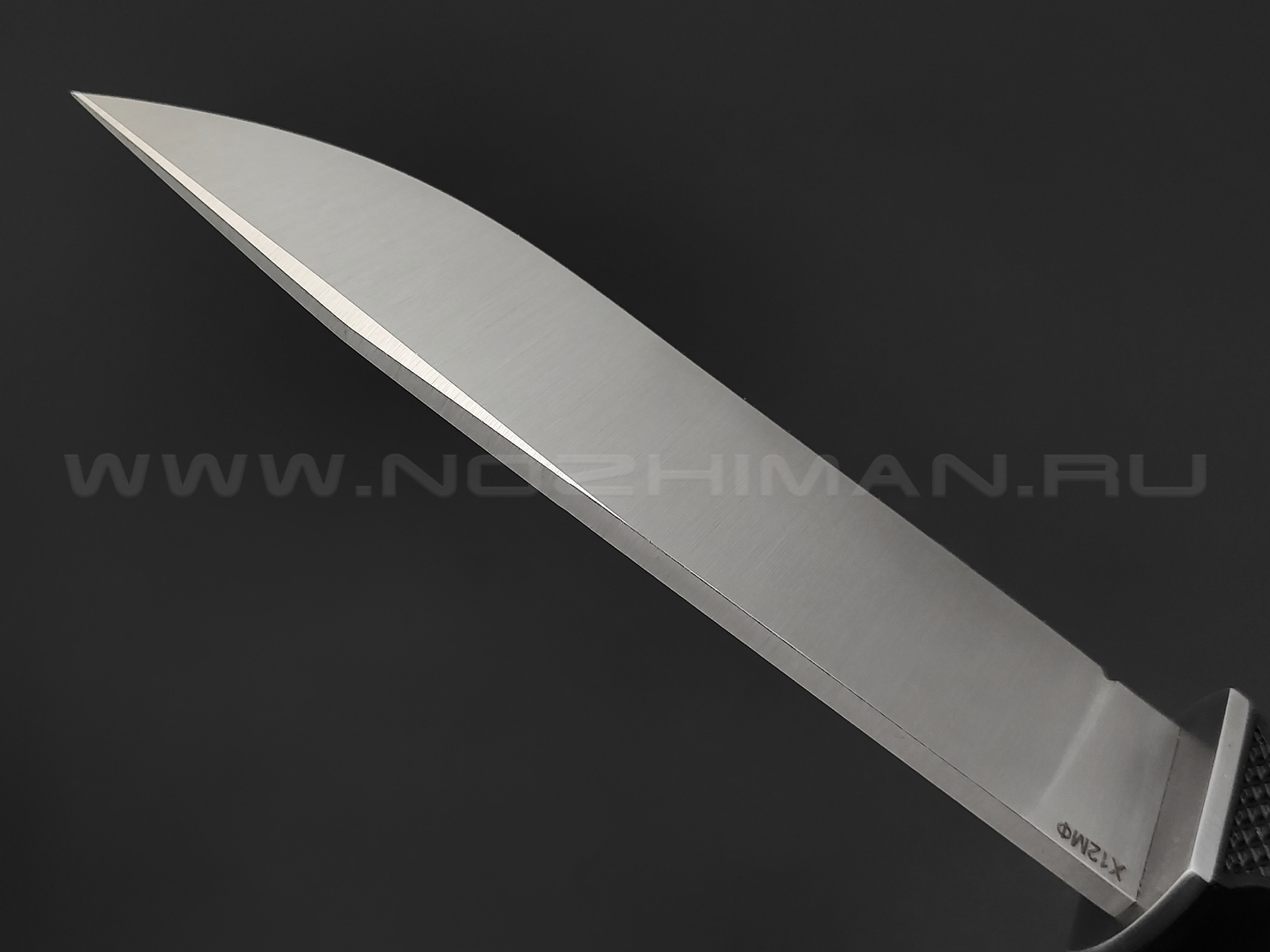 Saro нож Финский сталь Х12МФ сатин, рукоять резина