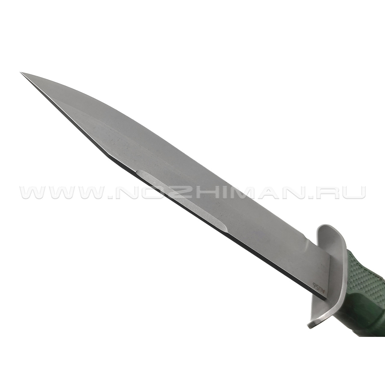 Saro нож НР-2000 сталь Aus-6, рукоять зеленая резина
