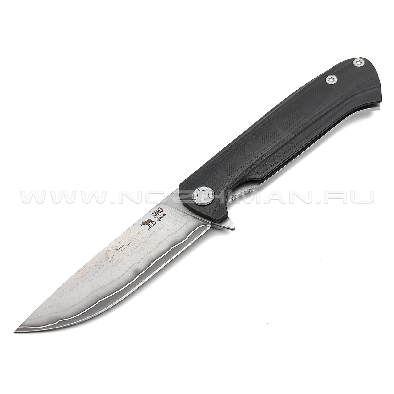 Saro нож Чиж Next сталь Ламинат, рукоять G10 black