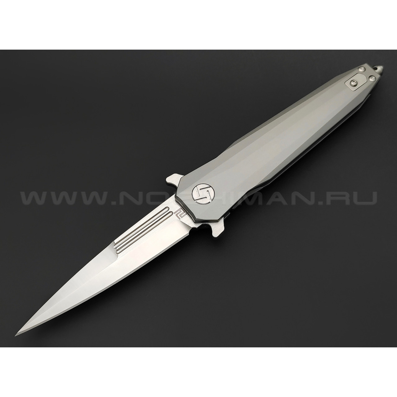 Нож Artisan Cutlery 1810G-GYS Hornet сталь S35VN, рукоять Titanium TC4