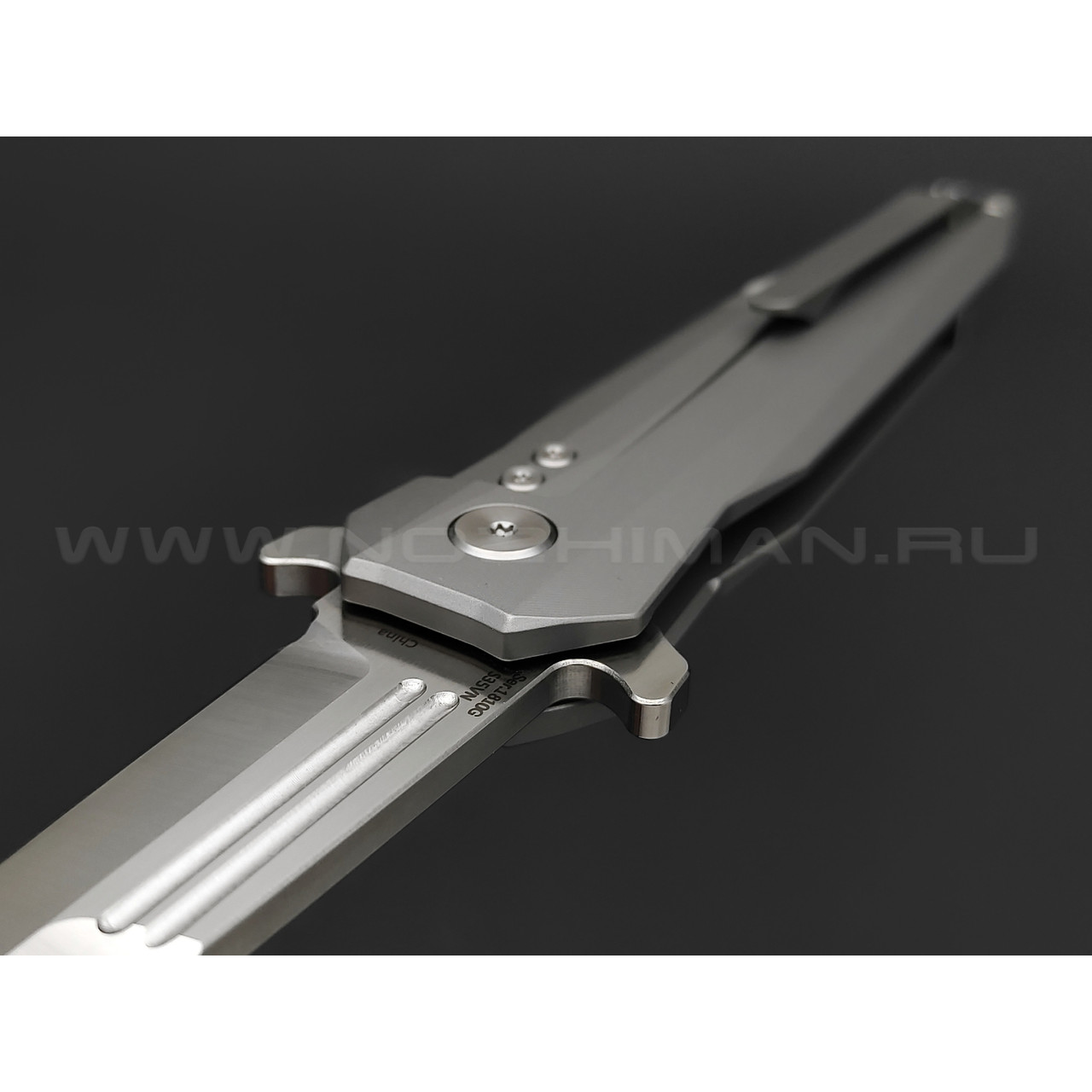 Нож Artisan Cutlery 1810G-GYS Hornet сталь S35VN, рукоять Titanium TC4