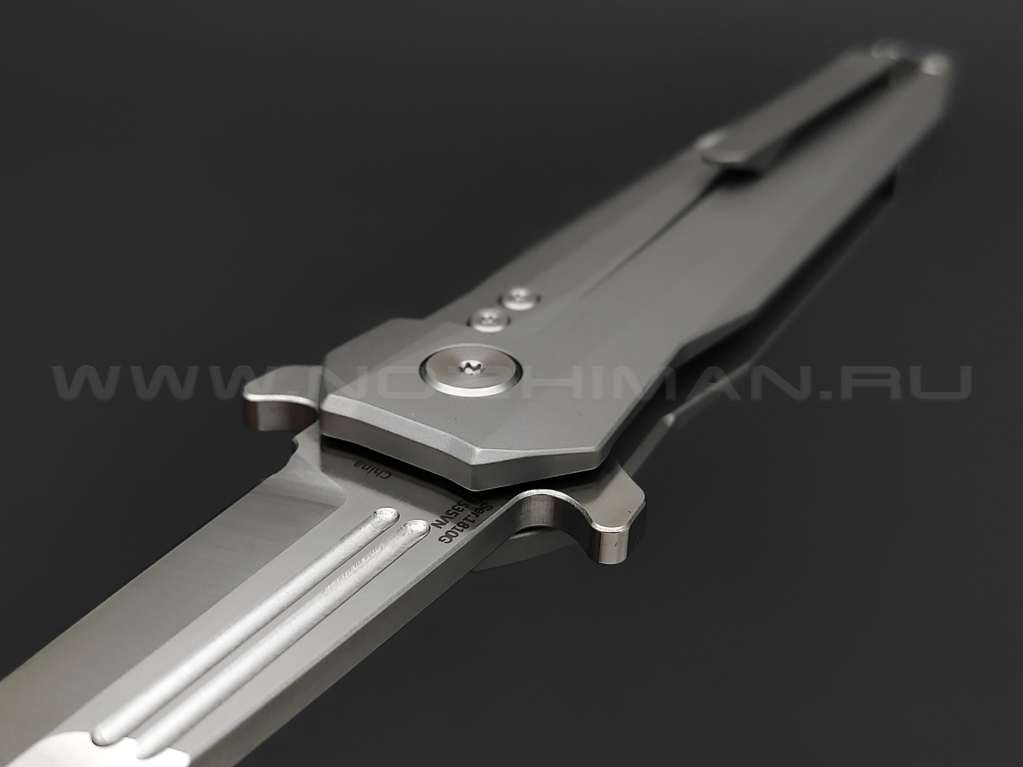 Нож Artisan Cutlery 1810G-GYS Hornet сталь S35VN, рукоять Titanium TC4