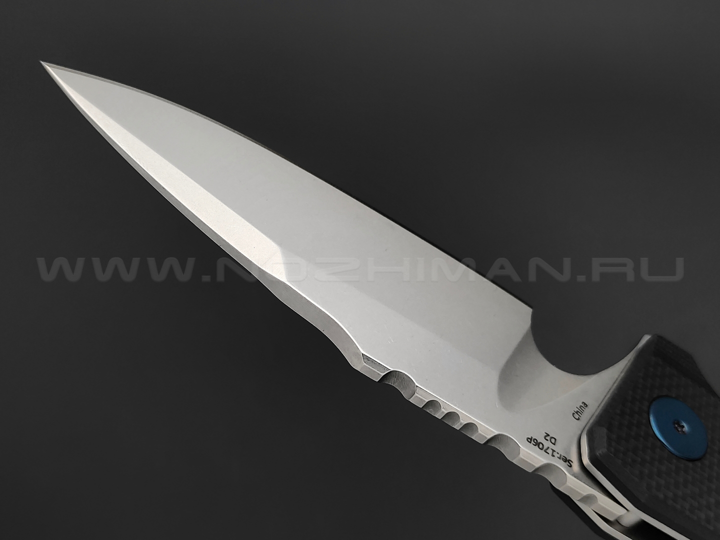 Нож Artisan Cutlery 1706P-BK Predator сталь D2, рукоять G10 Black