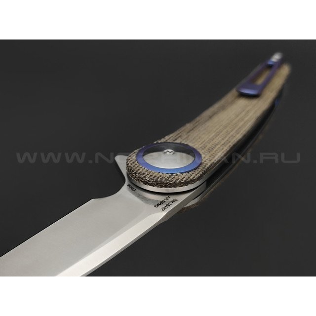 Нож Artisan Cutlery 1848P-ODG Cazador сталь AR-RPM9, рукоять микарта, титан